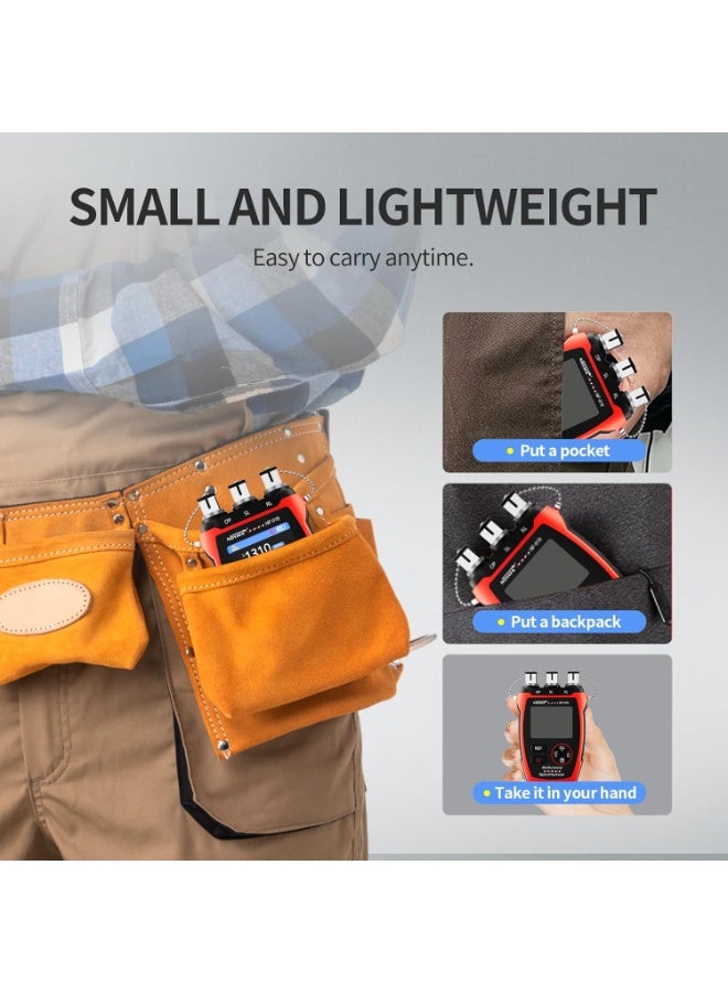 NOYAFA NF-919 Optical Power Meter, 3 in 1 Fiber Optic Cable Tester with Light Source Function &10KM Visual Fault Locator (OPM/VFL/SL), Rechargeable FC/SC/ST Fiber Optic Tools - Image 5